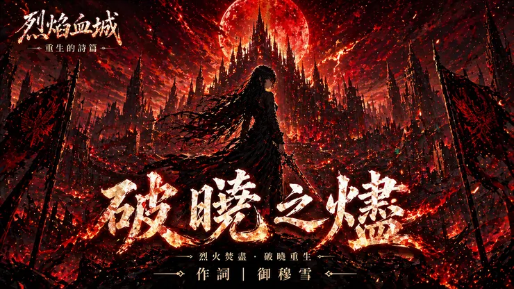 破曉之燼，圖為GPT生成，曲唱皆為SUNO