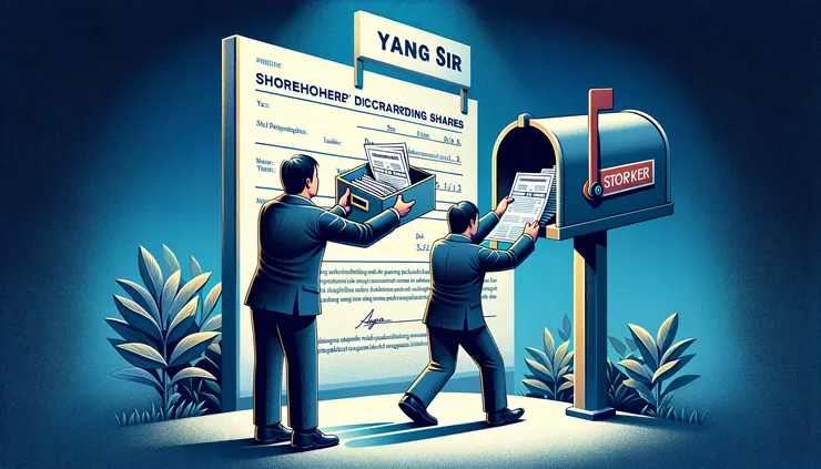 寄存證信函給公司表示拋棄股份