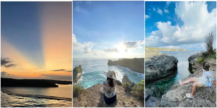 左：AMARTA Penida 中：Angel's Billabong 右：Broken beach with sea view