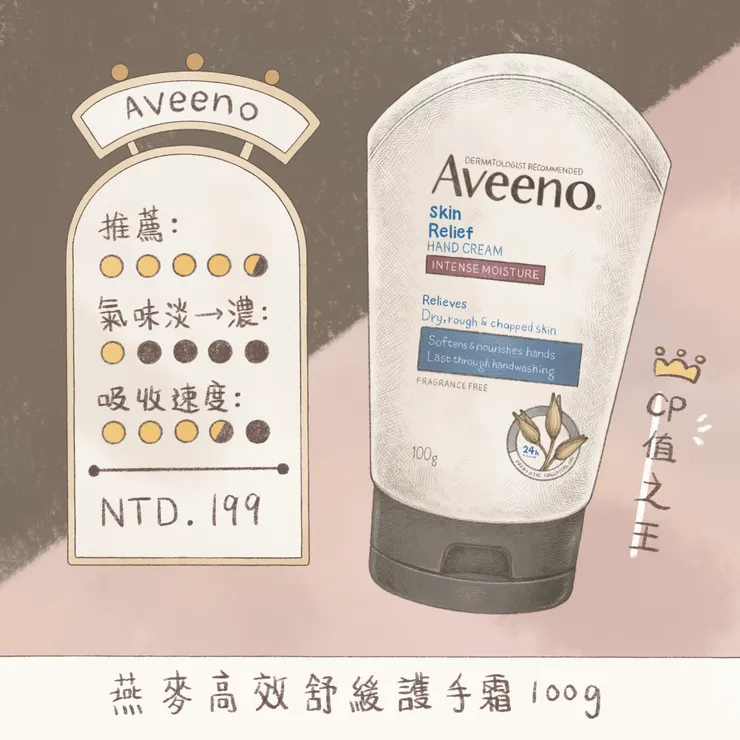 Aveeno | 燕麥高效舒緩護手霜 100g