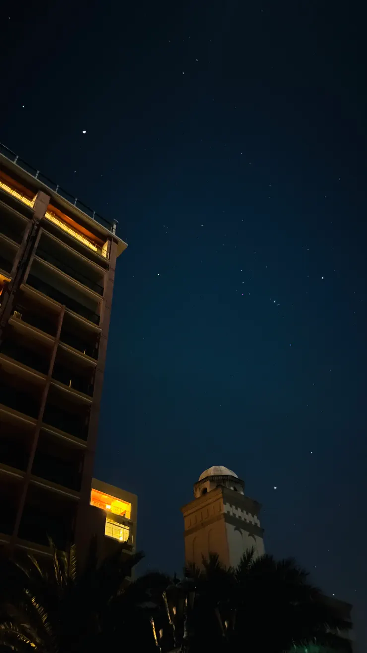 滿天的星星點綴著,美到不可言喻