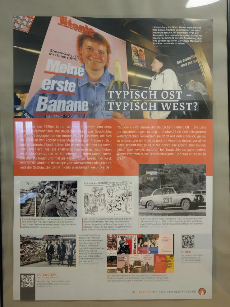 東德媽媽被貼上「邪惡媽媽」的標籤 在德意志民主共和國(東德),社會主義政權強調男女平等,並鼓勵女性參與勞動市場和政治生活。然而,這種強調女性角色的方式,往往將女性塑造成「超人母親」的形象。這種過度的要求和控制被視為對女性的壓迫,甚至將她們描繪為「邪惡媽媽」,即在家庭和社會中扮演過於強勢和控制的角色。