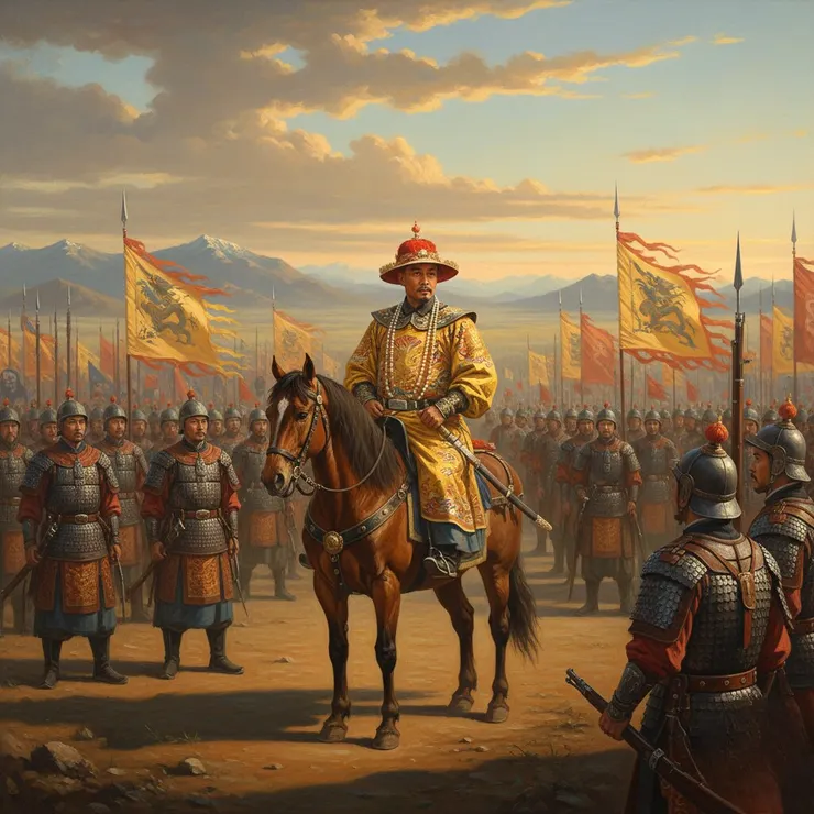 示意圖：乾隆統治中期(來源：AI生成圖)