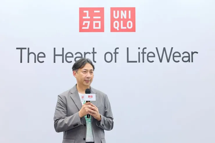 ▲UNIQLO 台灣營運長 篠﨑大二郎表示UNIQLO 秉持LifeWear理念 讓服裝成為傳遞溫度與幸福的力量
