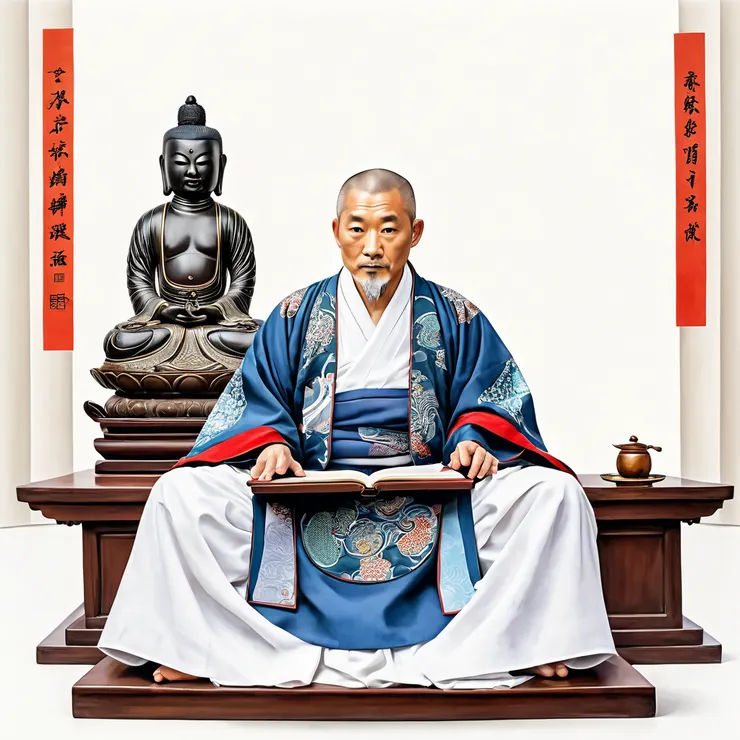 AI生成的日本禪師