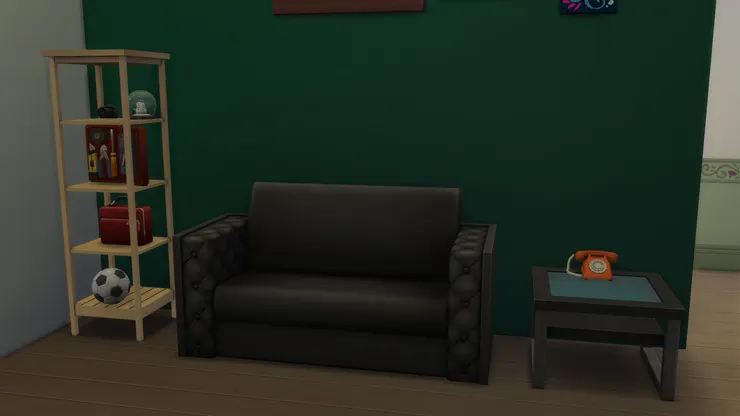 成熟的風格跟大麥可很相配！茶几放有電話，可以坐著好好聊。