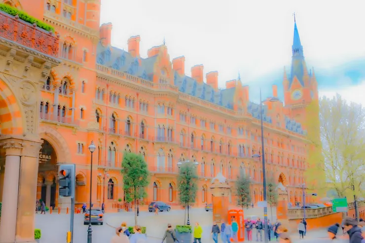 聖潘克拉斯國際車站(St. Pancras International Station)一景
