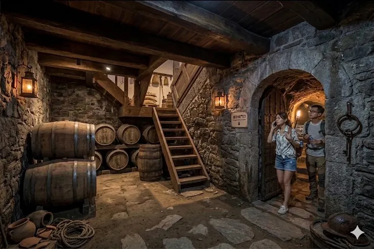 地下室有地道可以直通海城門