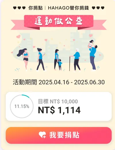 Hahago運動做公益Q2―「共築未來希望行動」
