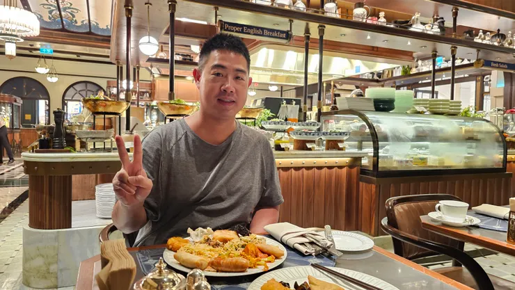 這是澳門康萊德酒店的早餐!豐盛又好吃!讚讚讚!