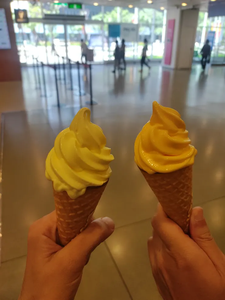 左邊是百香柚子& 右邊是榴槤口味