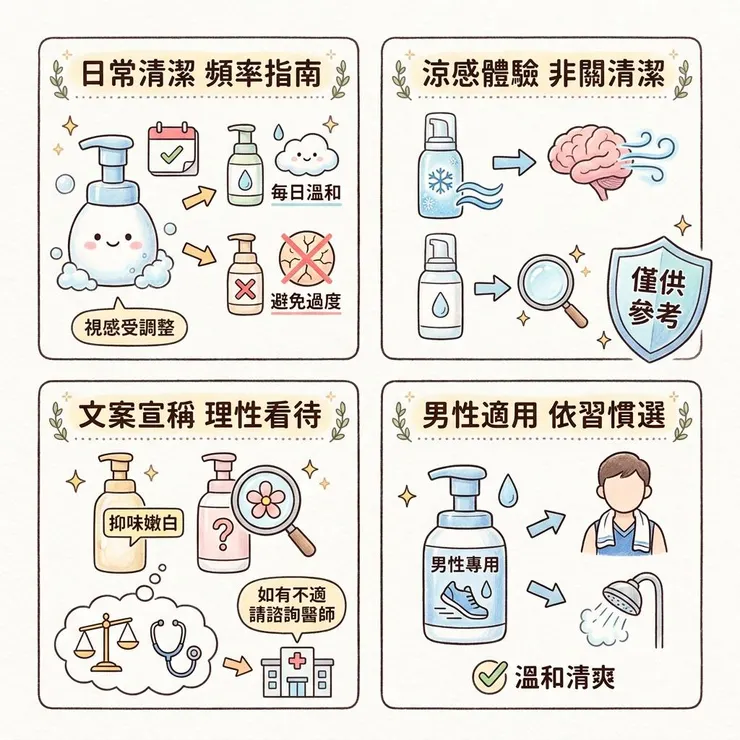 私密清潔 FAQ:慕斯、涼感、香味怎麼判斷適不適合