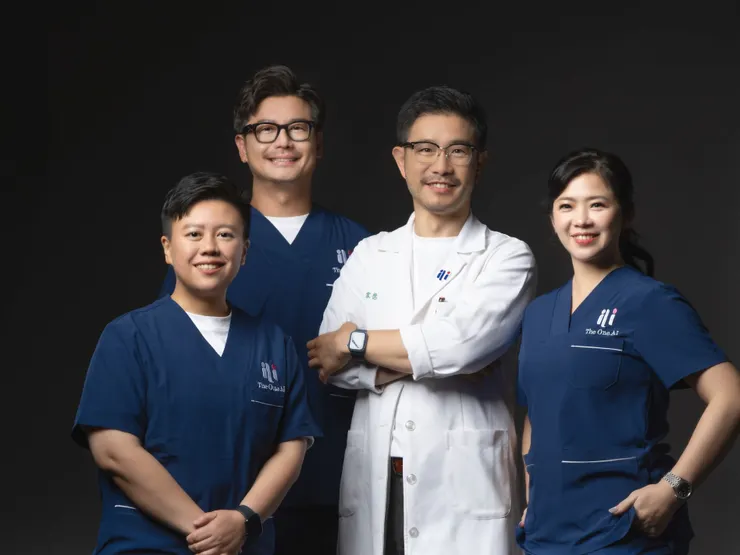 圖說：本一科技協助醫院建構起專屬的AI能力，從而擁有醫療數據自主與AI應用主權。左起依序為共同創辦人邱瓊玉、唐源駿、廖家德、范硯平。（資料來源：本一科技）