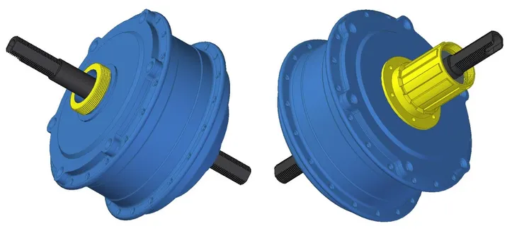 輪轂馬達飛輪安裝介面