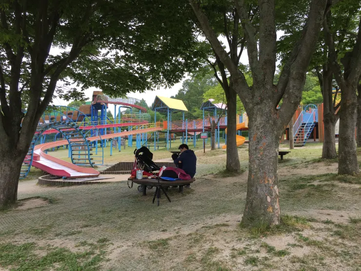 日本遊戲場的，滾輪溜滑梯有很多不同款式更是友善鋪面。