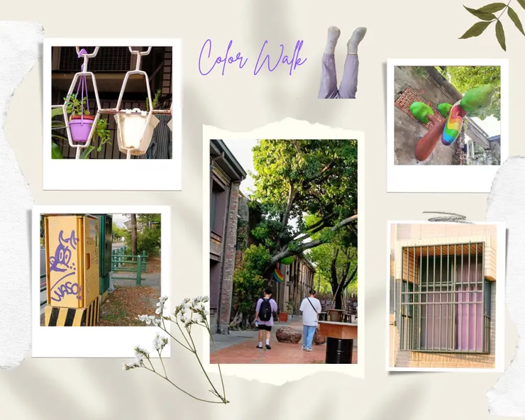 沒有紫色小花也無妨，我有的是紫色的幸運小物！(color walk照片拼貼)