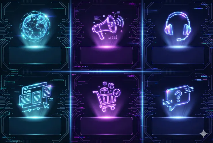 科技未來感 (Tech & Neon Future)