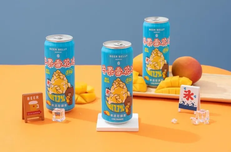 啤酒肚釀製「芒果雪花冰」