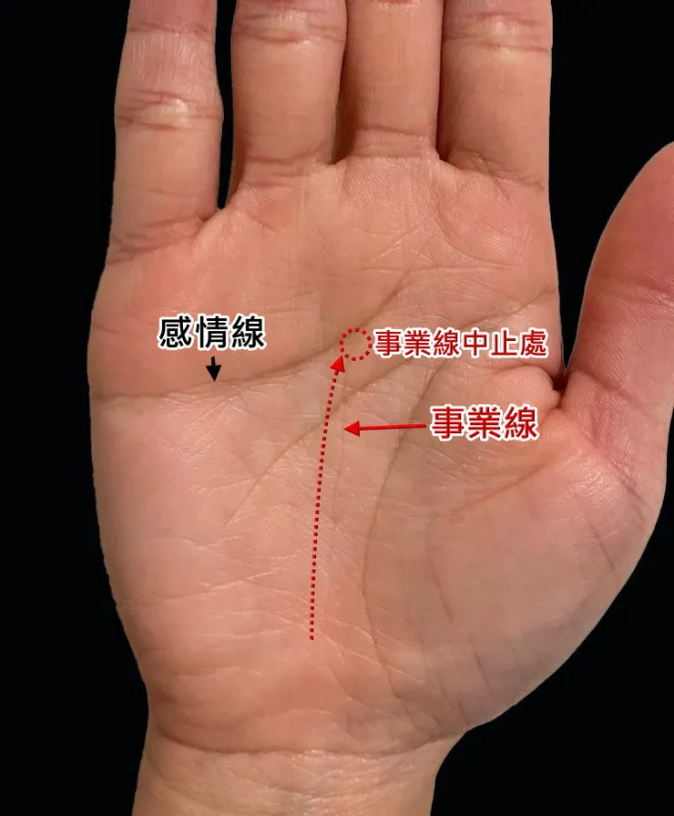 事業線止於感情線