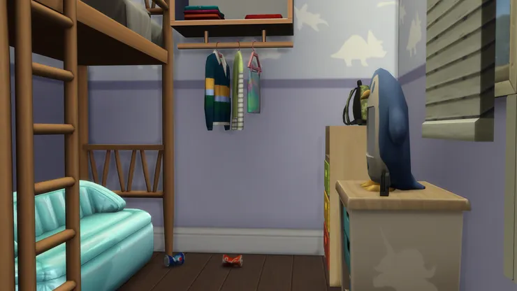 電視就正對著沙發，配上零食汽水簡直是一流的享受！