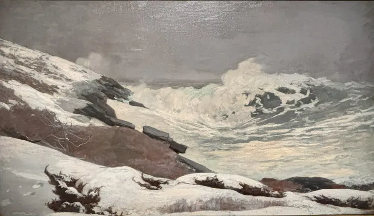 <冬季海岸> 溫斯洛·霍默  攝於《印象派—從莫內到美國：光、跨越海洋》展覽 富邦美術館 