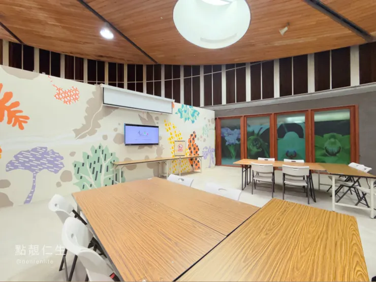 最後還有一個休憩視聽區｜台北典藏植物園