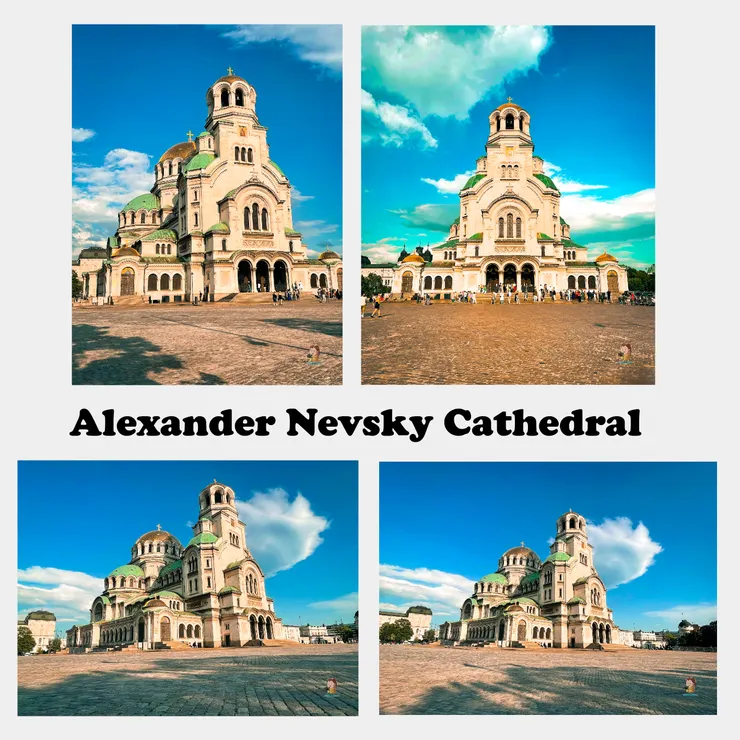 不同角度觀賞的 亞歷山大·涅夫斯基大教堂