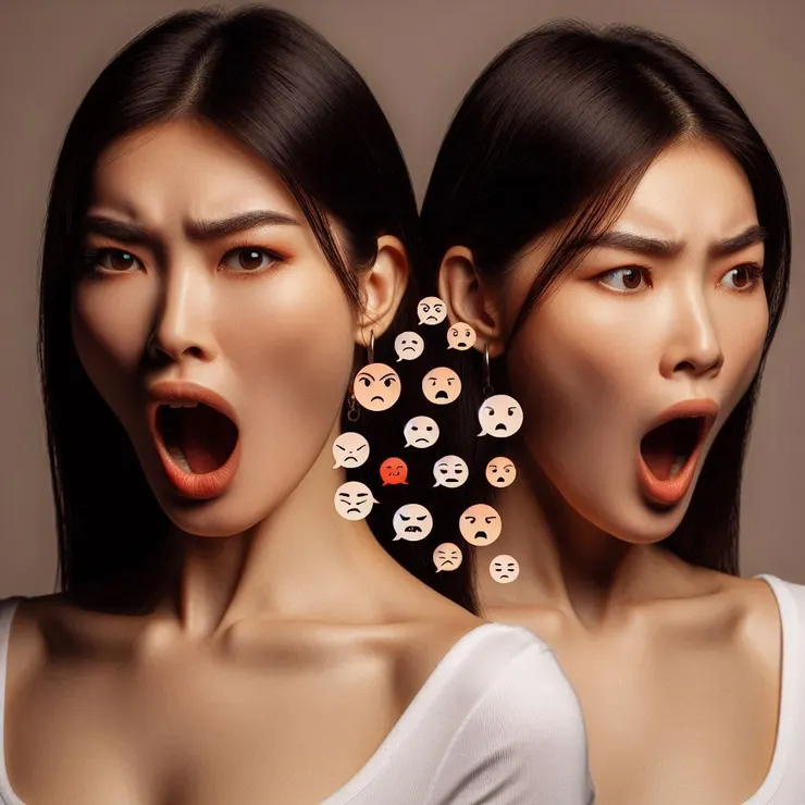 示意圖：刀子嘴、蛇蝎心。 (圖片來源：Copilot AI 生成圖)