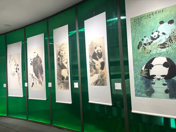 熊貓畫作