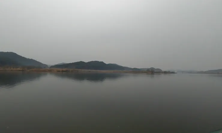 拍攝於2019年3月20日，韓國扶餘 白馬江