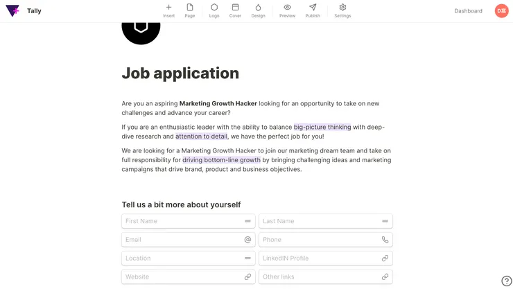 03 適用情境|③ 工作招募|編輯畫面