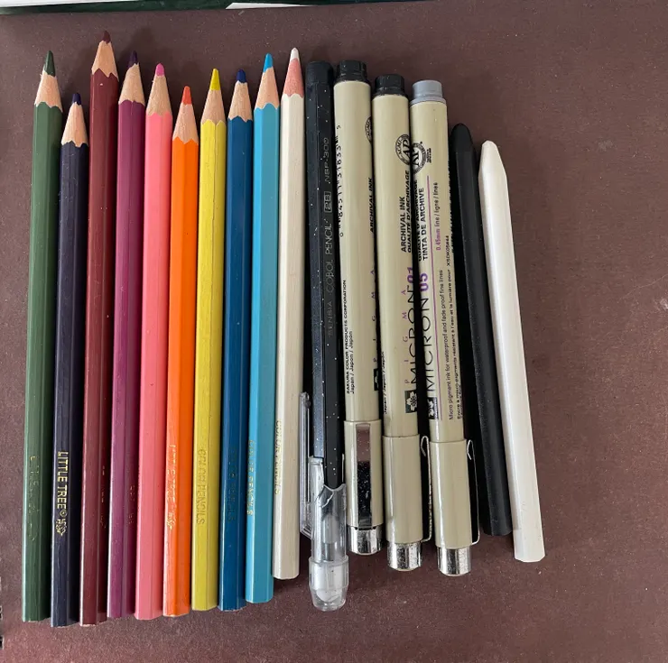 這些是作畫的工具。