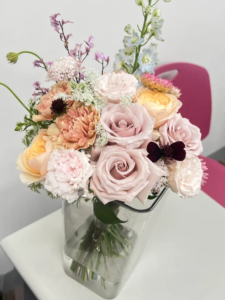 製作了小蝴蝶結🎀是巧克力波斯菊