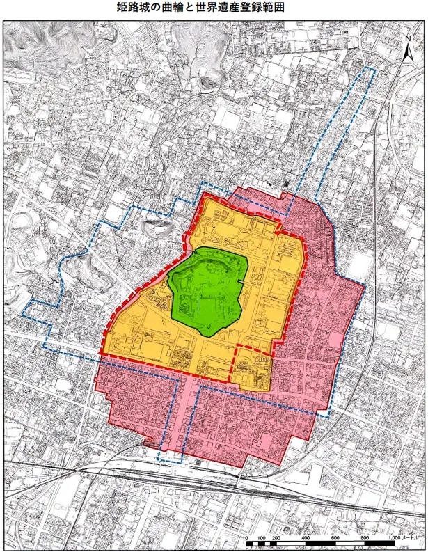 姬路城的內、中、外曲輪/資料來源:姫路城「しろまる会」