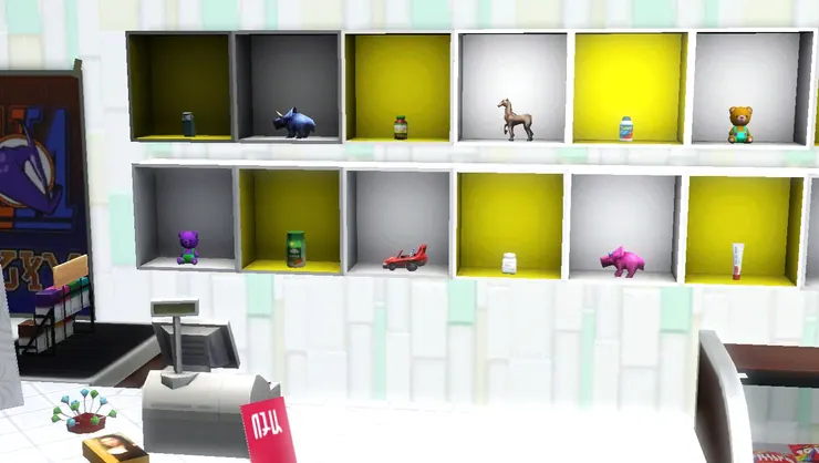 這個架子的顏色靈感來自壁紙，我覺得鮮黃很是醒目。