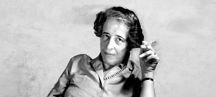 漢娜·鄂蘭(Hannah Arendt, 1906–1975)，德國猶太裔政治理論研究者(political theorist)。