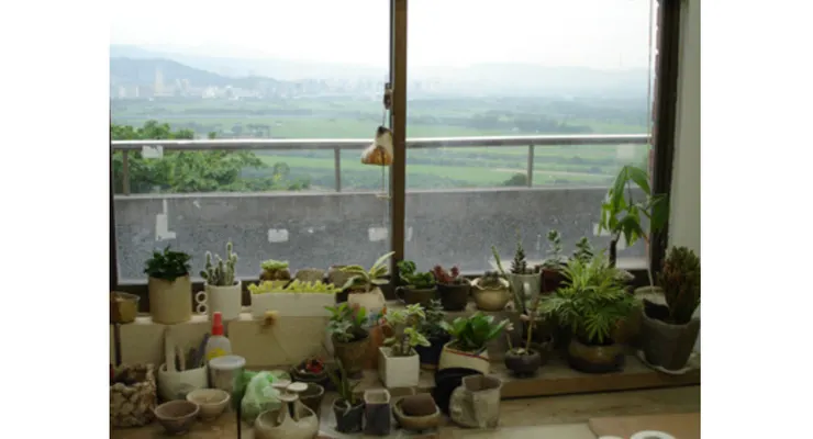 圖 YHCC@陶藝教室窗外關渡平原