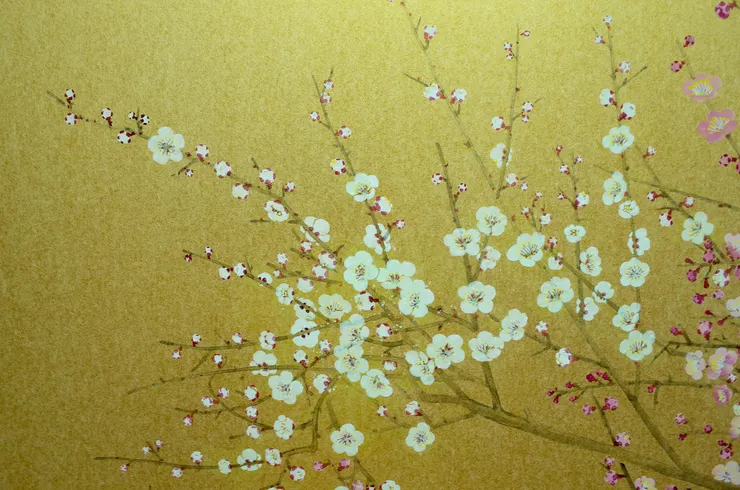 〈日喧〉局部－梅花