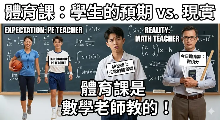編：當年體育課是數學老師教的（無誤）