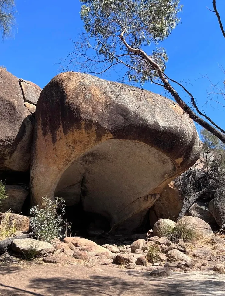 像河馬打哈欠的岩石