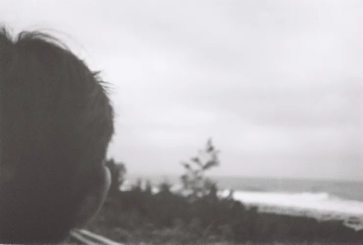 從火燒島看出去的海。／影像提供：黃曦