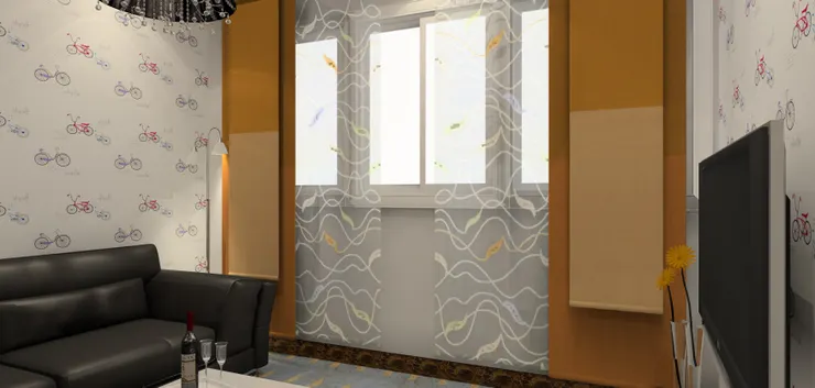 有一段時間我很喜歡窗紗，覺得窗簾一定要配有窗紗才夠好看。這次我用的啡色的窗簾和帶點相同顏色的窗紗。廳中也有啡色的物品嘛。