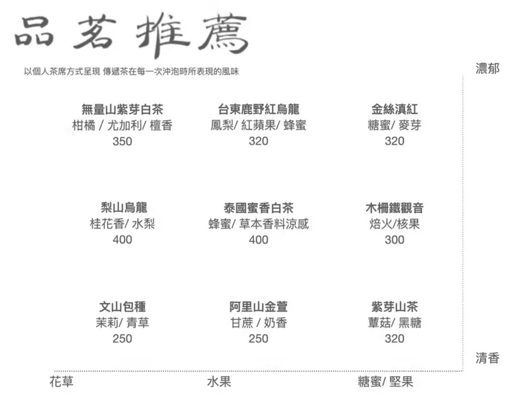 斛兔茶館菜單第一頁