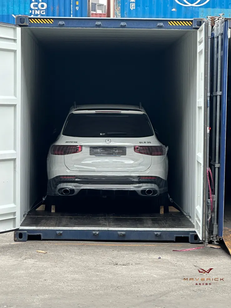 2024 小改款 Mercedes-AMG GLB35 外匯車代購進度分享，從韓國出口、海運裝櫃到台灣拆櫃，全流程透明解析。了解外匯車代購是否安全與效率關鍵。