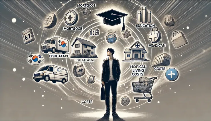 中年人需負擔房貸、教育、醫療費一堆支出