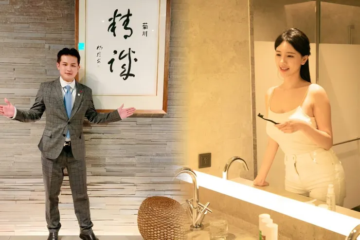 雄鷹集團梁軒安(左)、梵景娛樂翁子涵(右)。（圖／鷹傳媒提供）