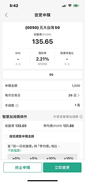 資產配置｜雙寶理財之每月1000元，定期定額0050，堅持不懈