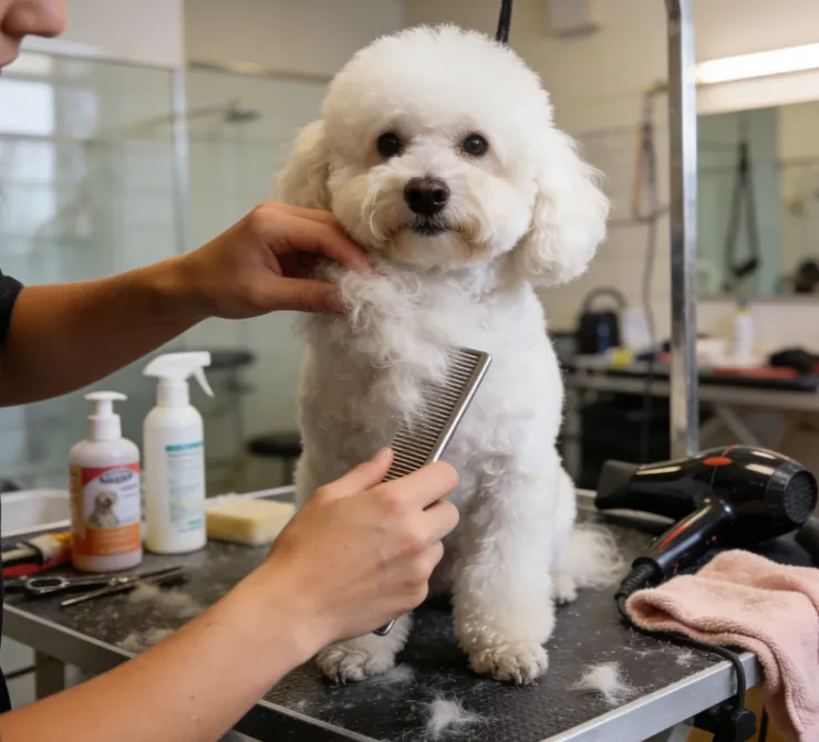 沒梳開就洗,毛會打結變成「毛球磚」,後續很難拆,甚至要剃光,- 重點梳:腋下、肚子、耳朵後面這些容易藏結的地方