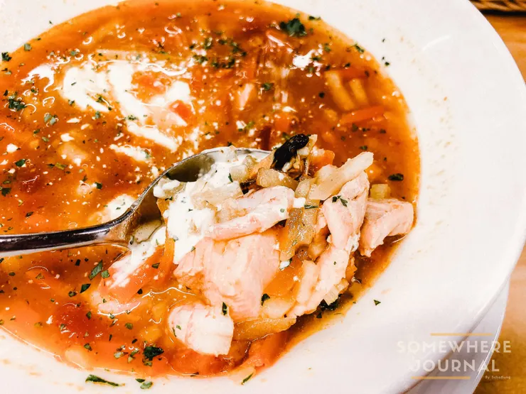 10歐一碗海鮮湯是Soup Kitchen的招牌菜。