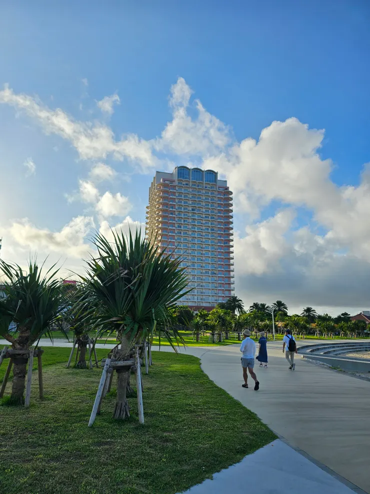 一早海灘人少感覺更舒服